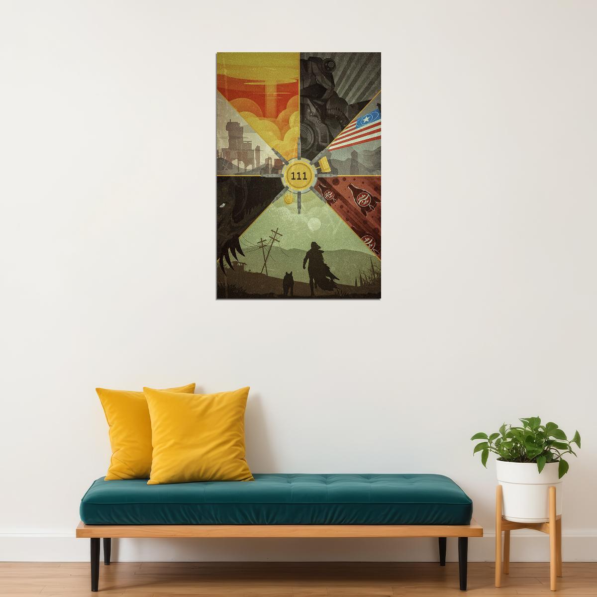 Fallout 4 Video Game Open Worl Games Adventure Poster Wall Art Print Home Wall Decor - xonomax