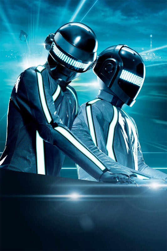 Daft Punk Mask Pop Music Singer Musician Poster Wall Art Print Home Wall Decor