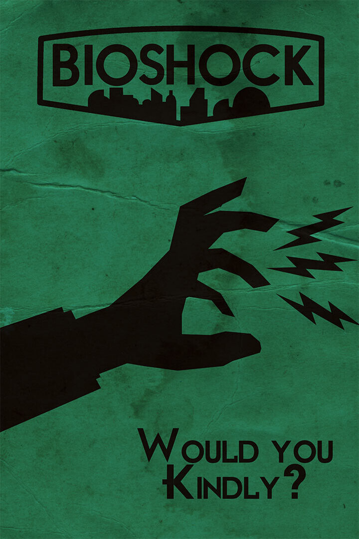 Bioshock Rpg Video Game Marksmanship Poster Wall Art Print Home Wall Decor - xonomax