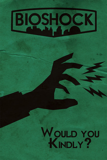 Bioshock Rpg Video Game Marksmanship Poster Wall Art Print Home Wall Decor - xonomax