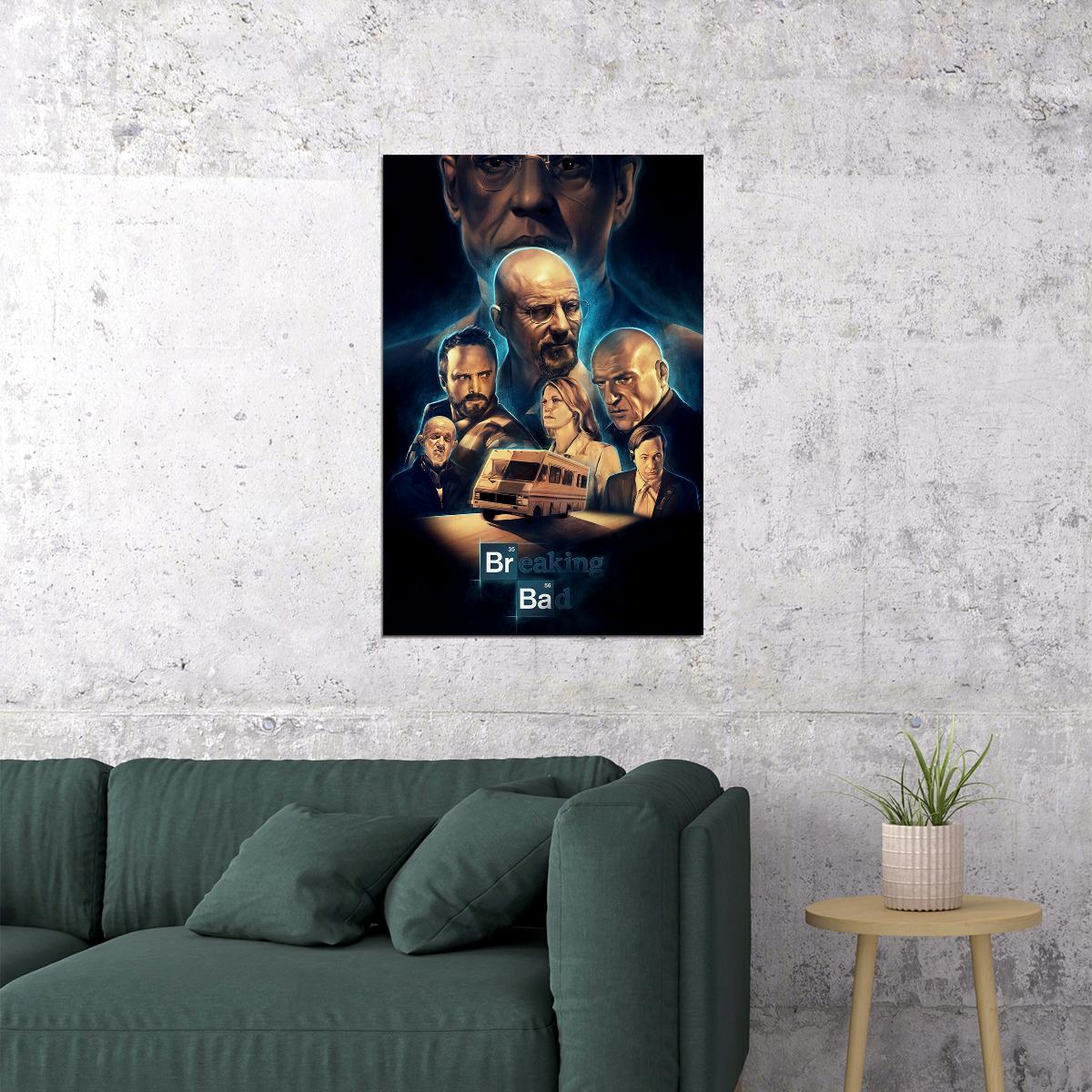 Breaking Bad Tv Series Drama Crime Action Poster Wall Art Print Home Wall Decor