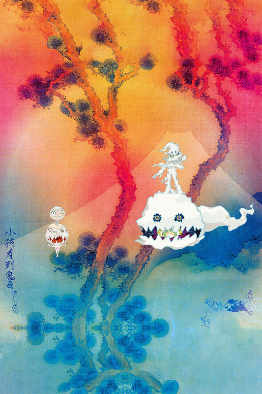 Kanye West Kid Cudi Kids See Ghosts 2018 Music Album Poster Wall Art Print Home Wall Decor