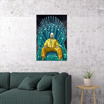 Breaking Bad Blue Tv Series Crime Action Drama Poster Wall Art Print Home Wall Decor