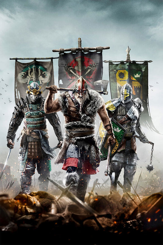 For Honor Video Game Series War Third Person Poster Wall Art Print Home Wall Decor