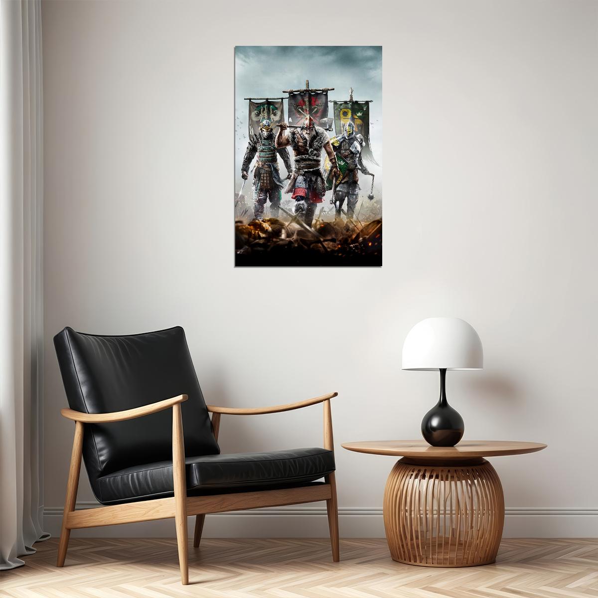For Honor Video Game Series War Third Person Poster Wall Art Print Home Wall Decor - xonomax