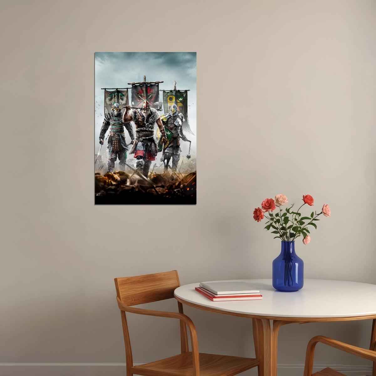 For Honor Video Game Series War Third Person Poster Wall Art Print Home Wall Decor - xonomax