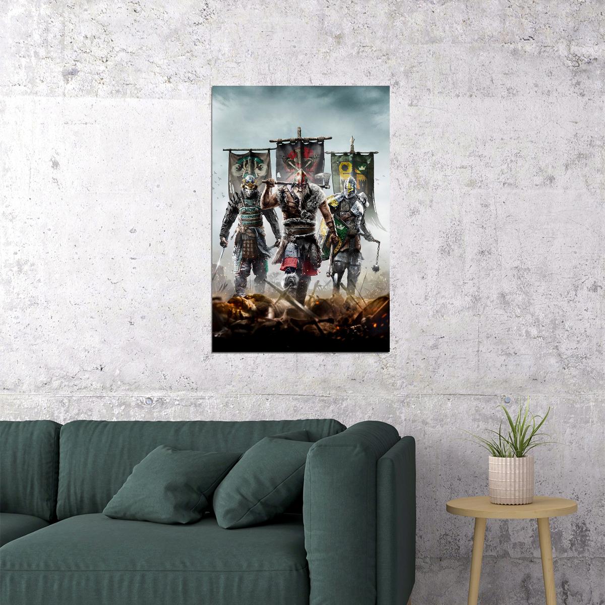 For Honor Video Game Series War Third Person Poster Wall Art Print Home Wall Decor - xonomax