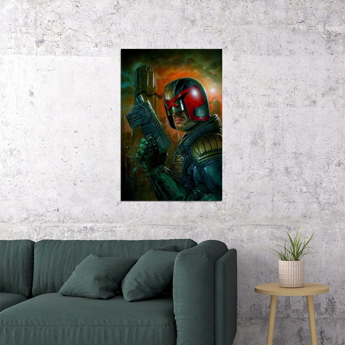 Dredd Movie Action Science Fiction Poster Wall Art Print Home Wall Decor