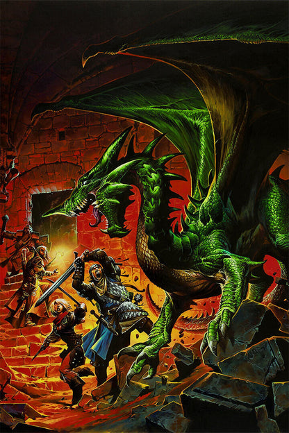 Dungeons And Dragons Gifts For Men Women Poster Wall Art Print Home Wall Decor