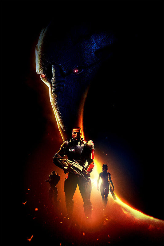 Mass Effect Video Game Science Fiction Role Play Poster Wall Art Print Home Wall Decor