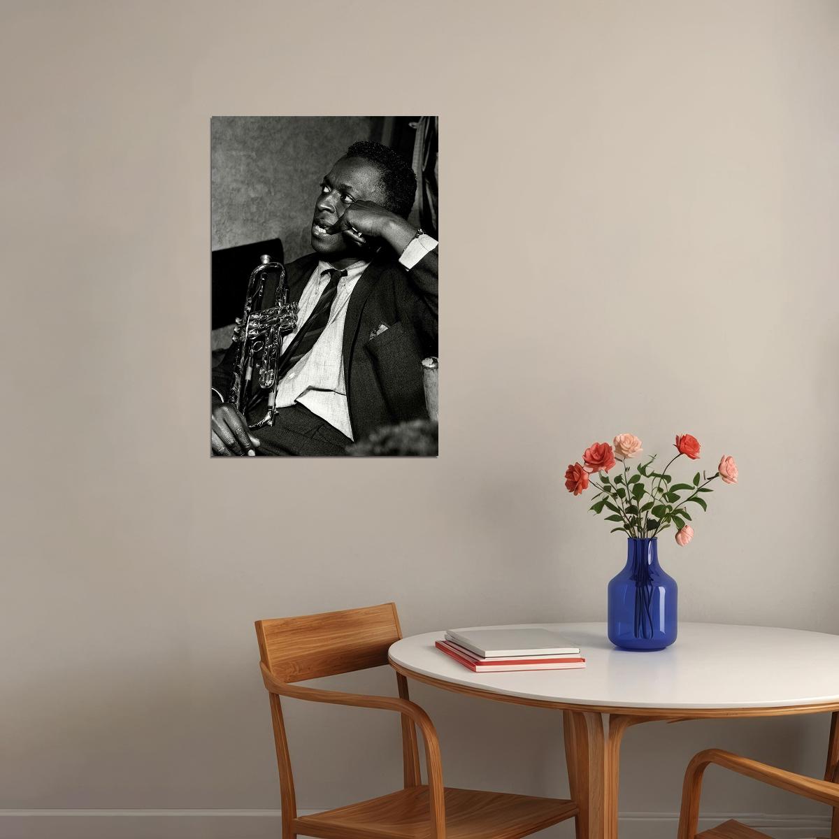 Miles Davis Blue Jazz Music Album Star Poster Wall Art Print Home Wall Decor