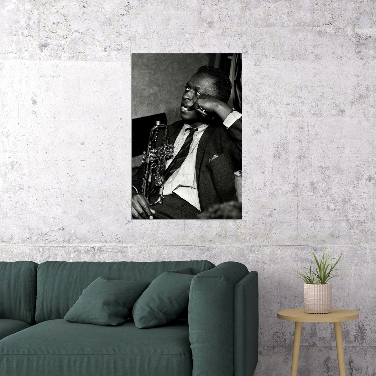 Miles Davis Blue Jazz Music Album Star Poster Wall Art Print Home Wall Decor