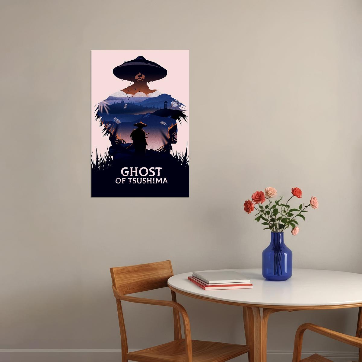 The Game Of Ghost Of Tsushima Video Game Series Poster Wall Art Print Home Wall Decor - xonomax