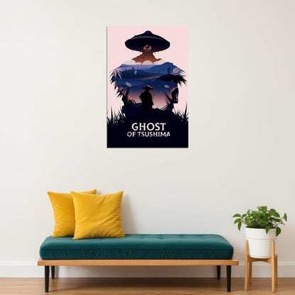 The Game Of Ghost Of Tsushima Video Game Series Poster Wall Art Print Home Wall Decor - xonomax
