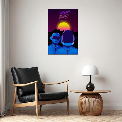 Daft Punk Music Star Electronic Music Duo Poster Wall Art Print Home Wall Decor