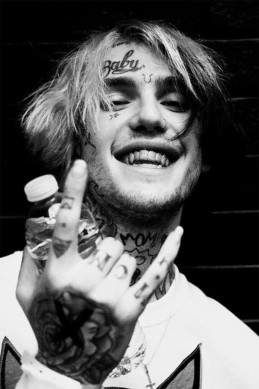 Lil Peep Black And White Picture Poster Wall Art Print Home Wall Decor