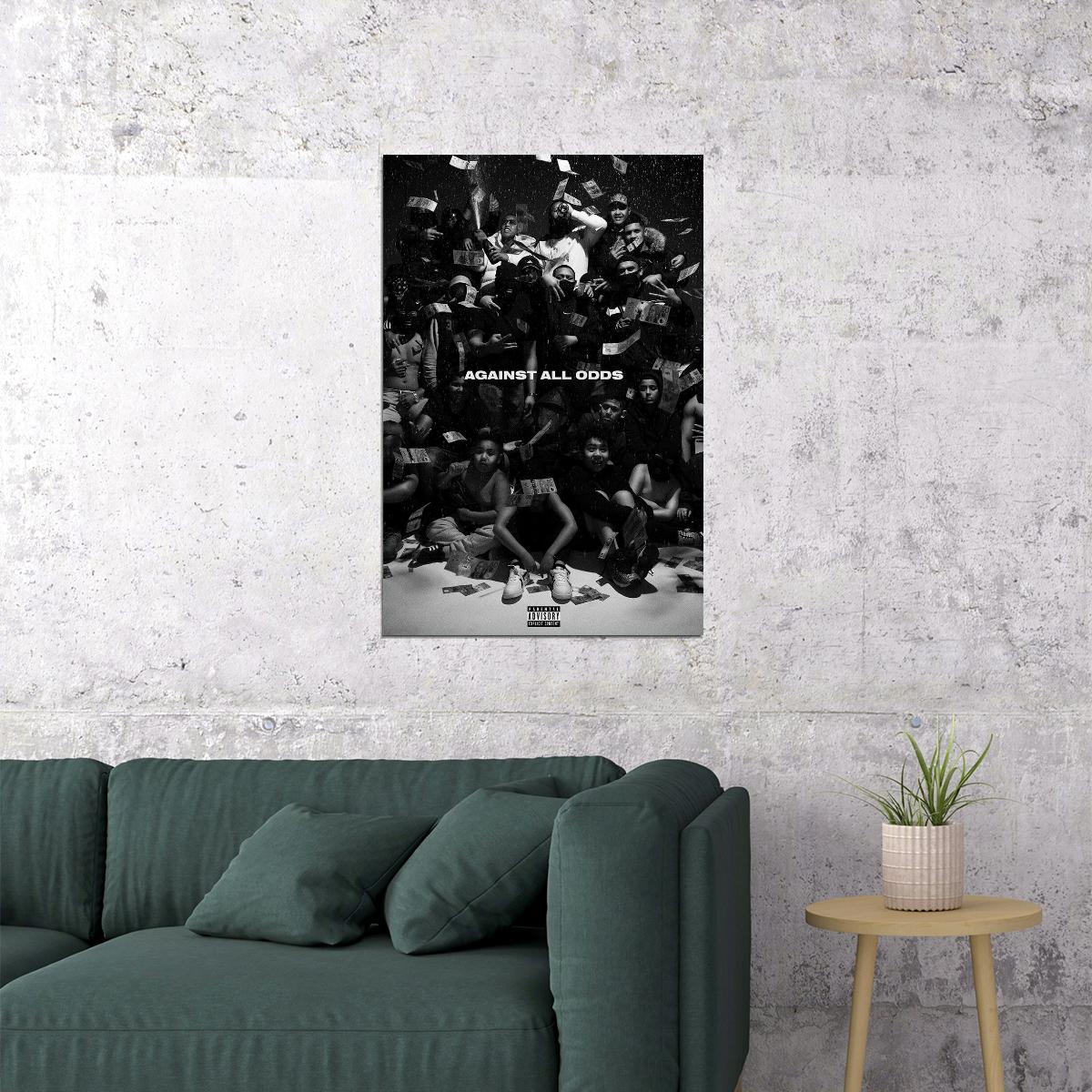 Onefour Against All Odds Musician Poster Wall Art Print Home Wall Decor