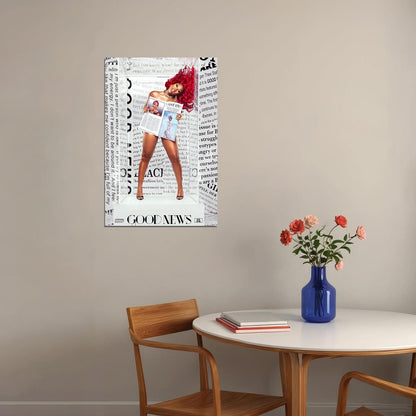 Megan Thee Stallion Cover Good News Music Poster Wall Art Print Home Wall Decor