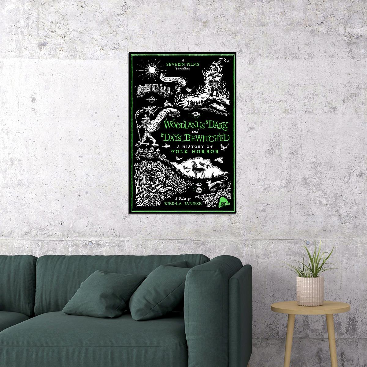 Woodlands Dark And Days Bewitched: History Of Folk Horror Poster Wall Art Print Home Wall Decor