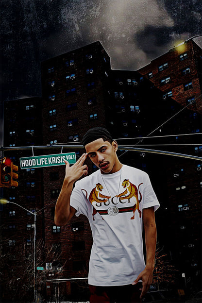 Ji The Prince Of Ny Album Hood Krisis Poster Wall Art Print Home Wall Decor