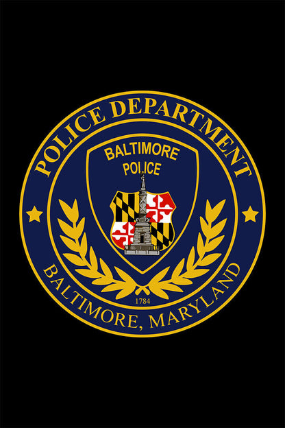 Baltimore Police Department Watercourse Control Poster Wall Art Print Home Wall Decor