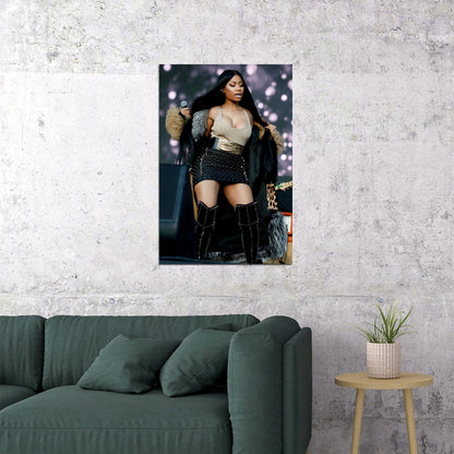 Nicki Minaj Rap Music Actress Famous Singer Poster Wall Art Print Home Wall Decor