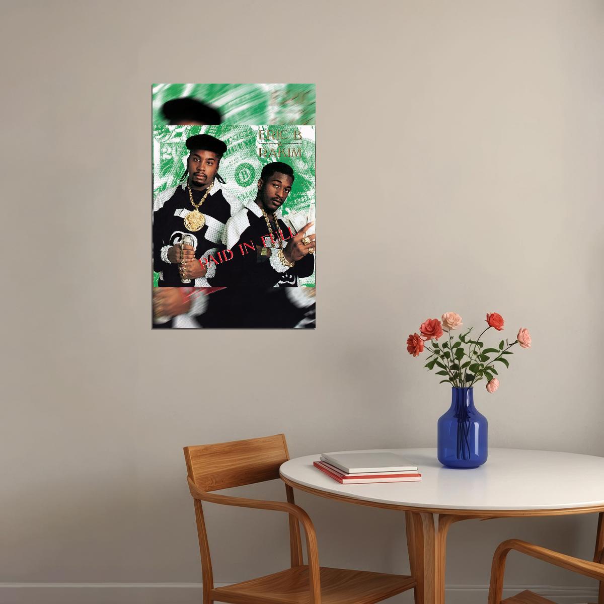 Eric B And Rakim Music Album Paid In Full Music Album Poster Wall Art Print Home Wall Decor