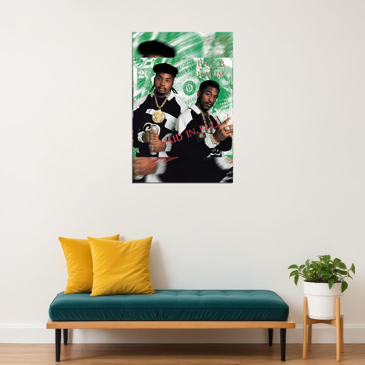 Eric B And Rakim Music Album Paid In Full Music Album Poster Wall Art Print Home Wall Decor