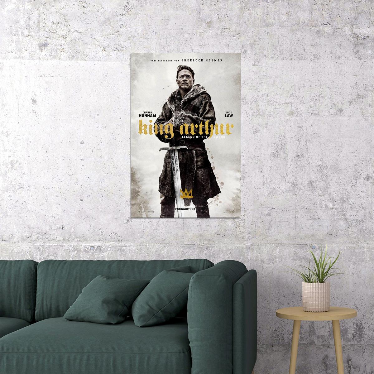 King Arthur Legend Of The Sword Movie Drama Poster Wall Art Print Home Wall Decor