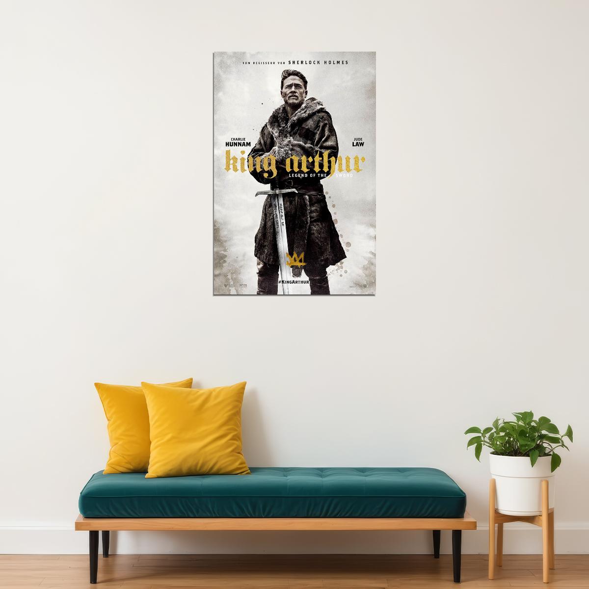 King Arthur Legend Of The Sword Movie Drama Poster Wall Art Print Home Wall Decor