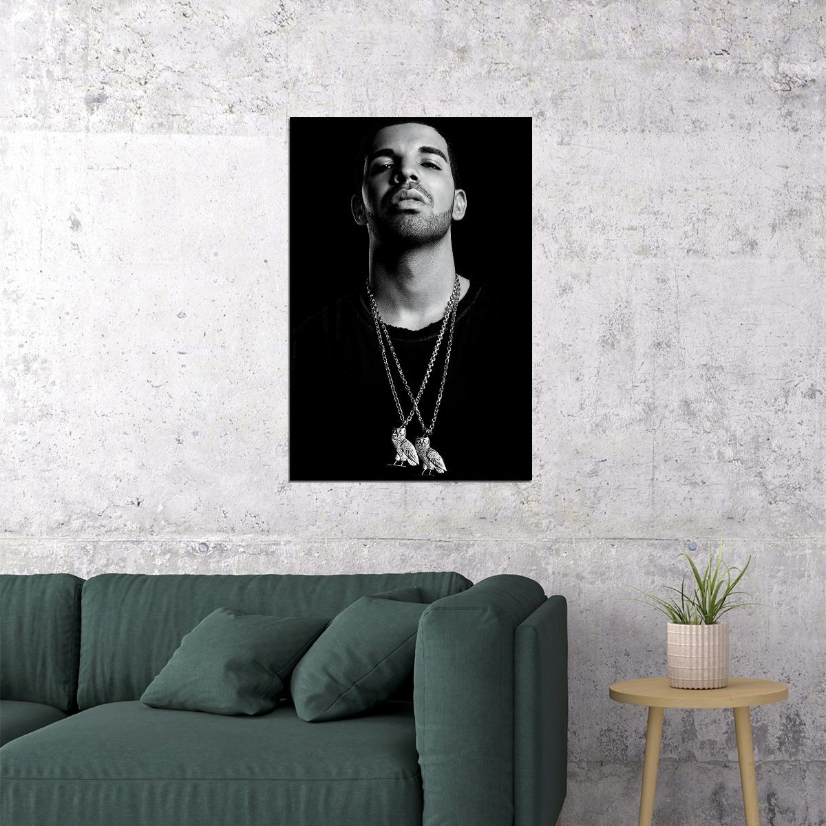 Drake Rapper Artist Rap Music Singer Songwriter Poster Wall Art Print Home Wall Decor