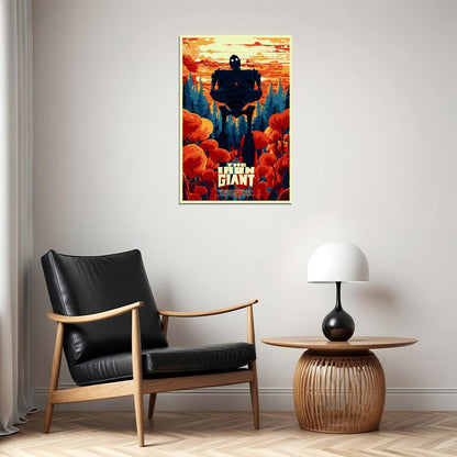 The Iron Giant Classic Comic Movie Fight Film Poster Wall Art Print Home Wall Decor