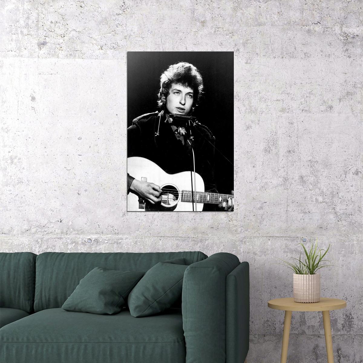 Bob Dylan Music Star Songwriter Guitarist Poster Wall Art Print Home Wall Decor