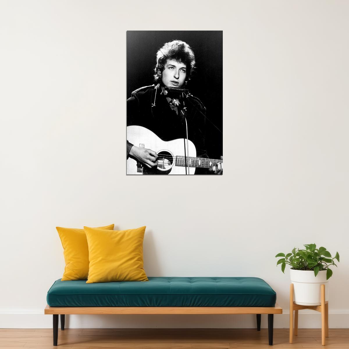 Bob Dylan Music Star Songwriter Guitarist Poster Wall Art Print Home Wall Decor