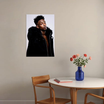 21 Savage Hip Hop Trap Rap Star Music Album Poster Wall Art Print Home Wall Decor