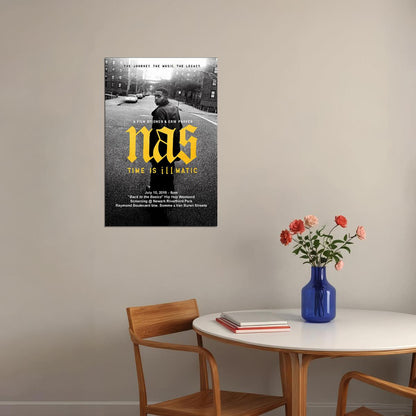 Nas Time Is Illmatic Hip Hop Biography History Poster Wall Art Print Home Wall Decor