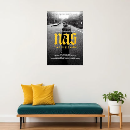 Nas Time Is Illmatic Hip Hop Biography History Poster Wall Art Print Home Wall Decor