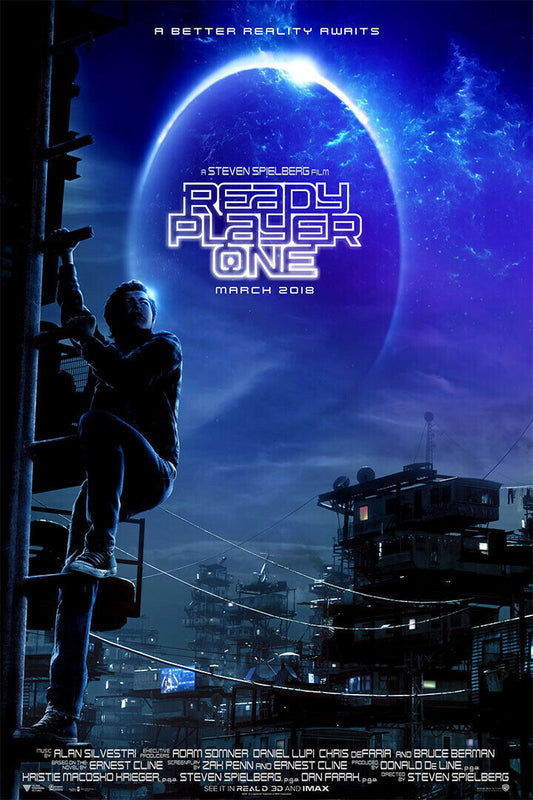 Ready Player One 2018 Back To The Future Movie Poster Wall Art Print Home Wall Decor