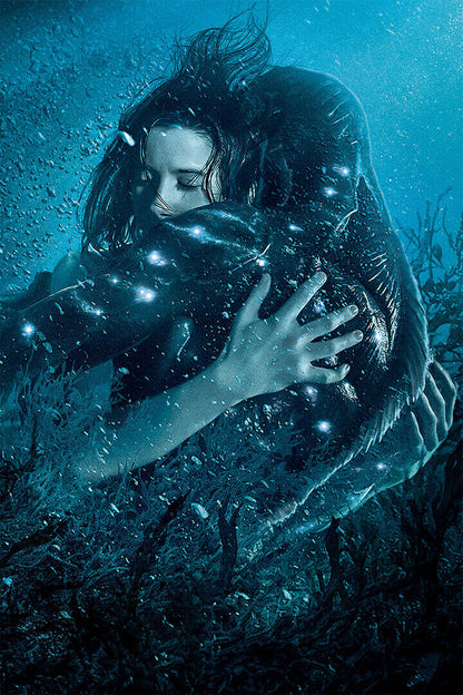 The Shape Of Water 2017 Movie Romantic Drama Poster Wall Art Print Home Wall Decor