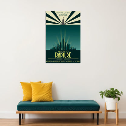 Bioshock Welcome To Rapture Only Hero Games Poster Wall Art Print Home Wall Decor