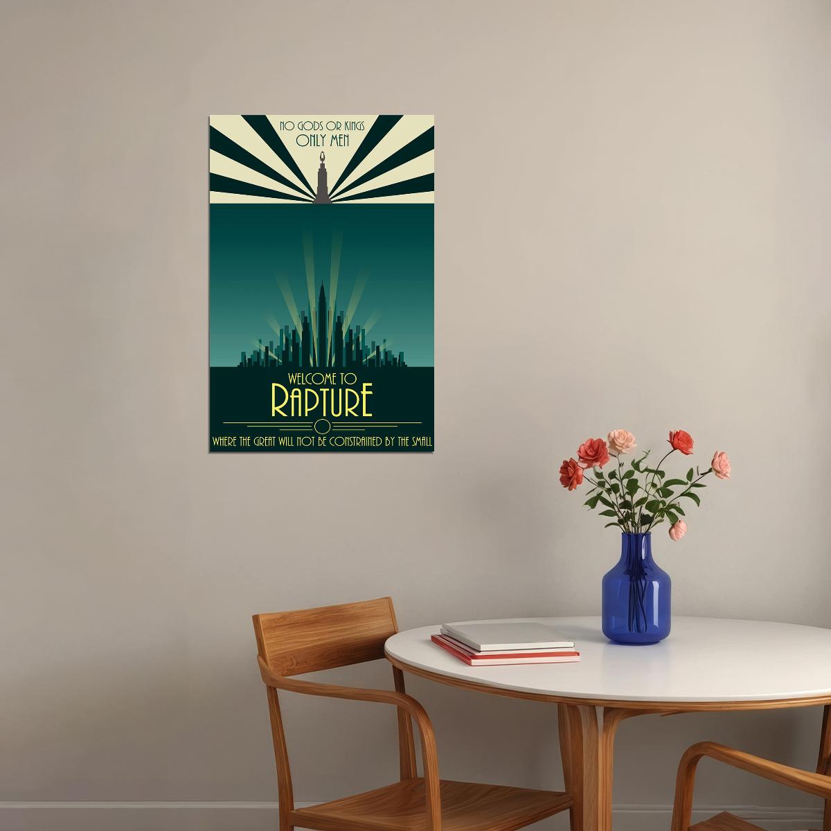 Bioshock Welcome To Rapture Only Hero Games Poster Wall Art Print Home Wall Decor