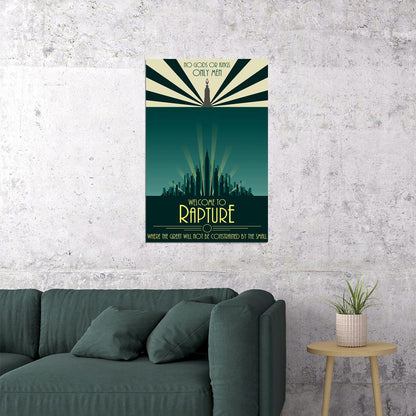 Bioshock Welcome To Rapture Only Hero Games Poster Wall Art Print Home Wall Decor