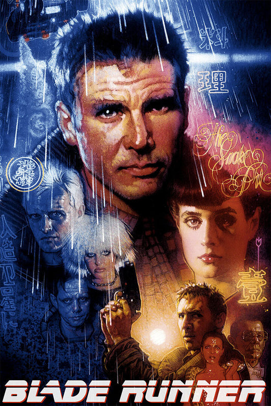 Blade Runner 1982 Movie Classic Vintage Thriller Poster Wall Art Print Home Wall Decor