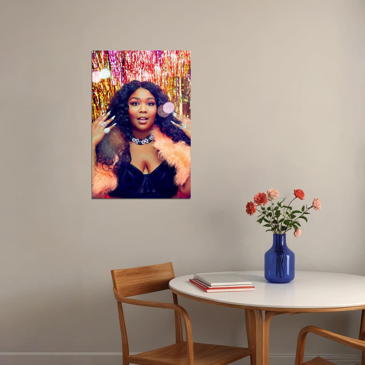 Lizzo Cuz Music 2019 Musician Artist Poster Wall Art Print Home Wall Decor