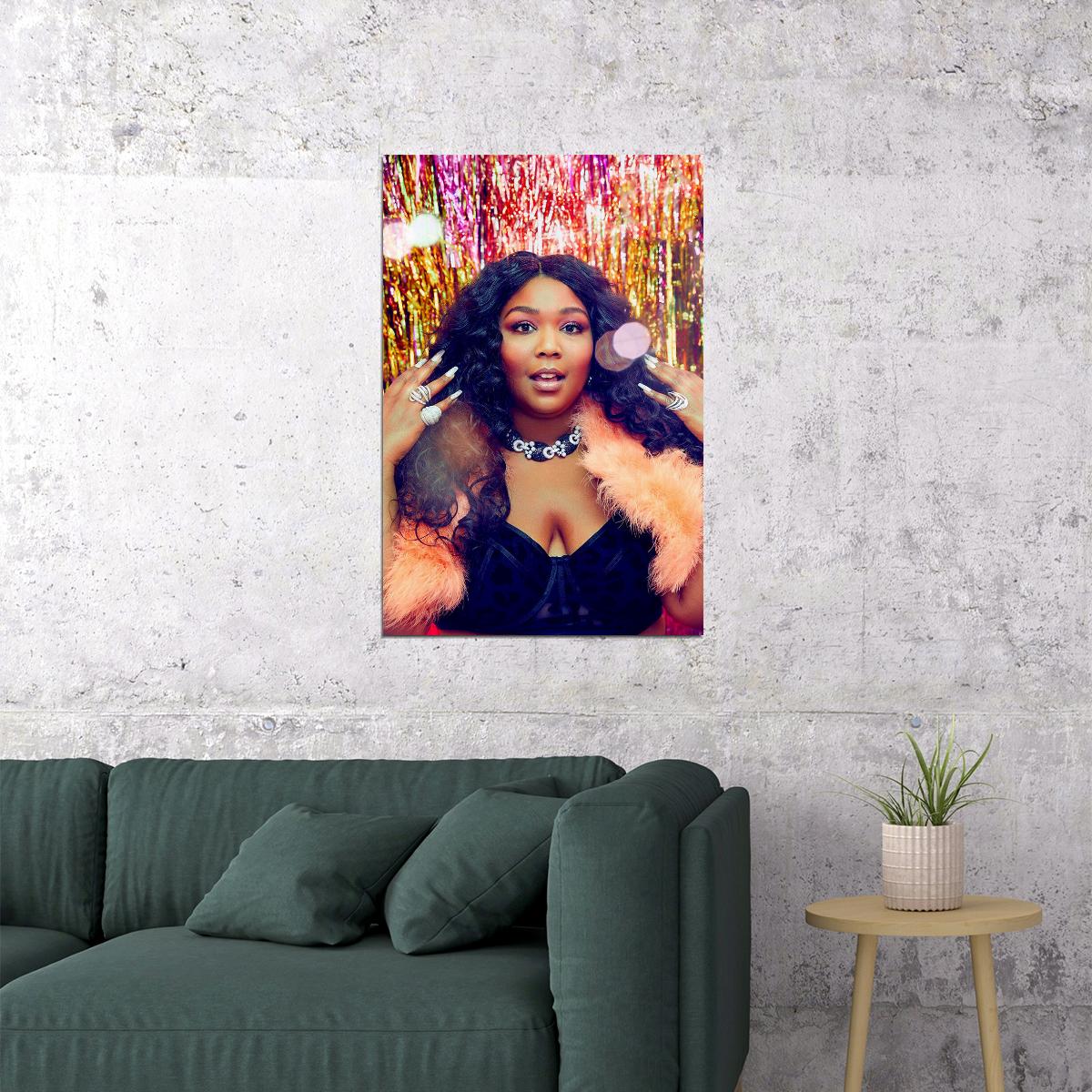 Lizzo Cuz Music 2019 Musician Artist Poster Wall Art Print Home Wall Decor