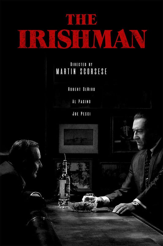 The Irishman Movie Martin Scorsese Robert Poster Wall Art Print Home Wall Decor