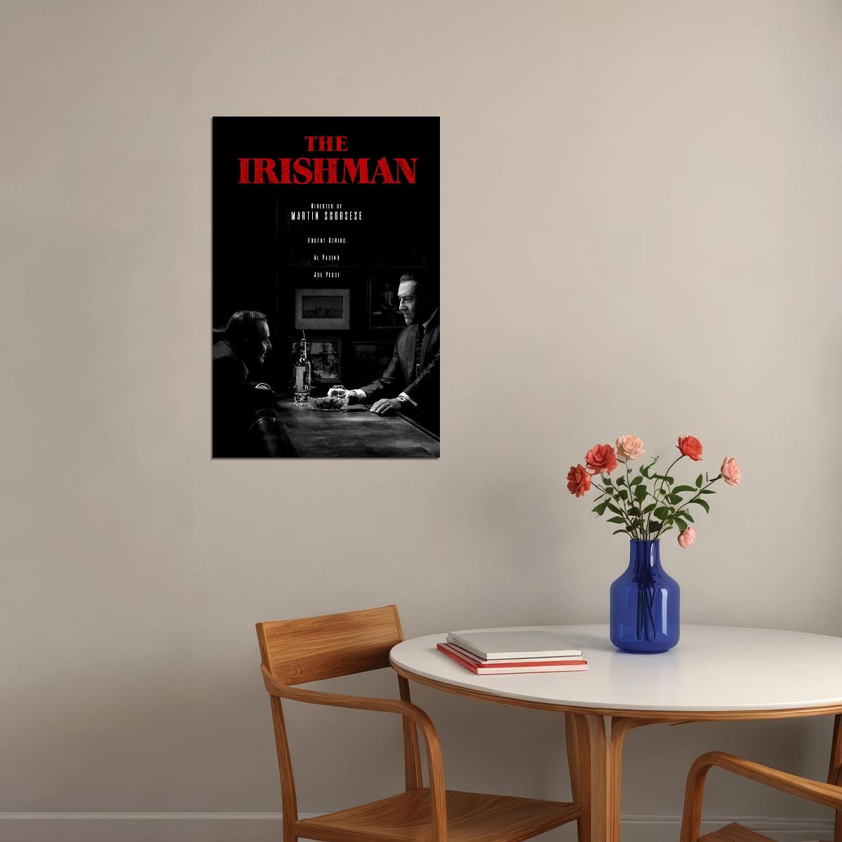 The Irishman Movie Martin Scorsese Robert Poster Wall Art Print Home Wall Decor