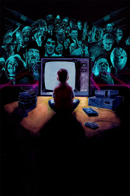 In Search Of Darkness Movie 2019 80s Horror Poster Wall Art Print Home Wall Decor - xonomax