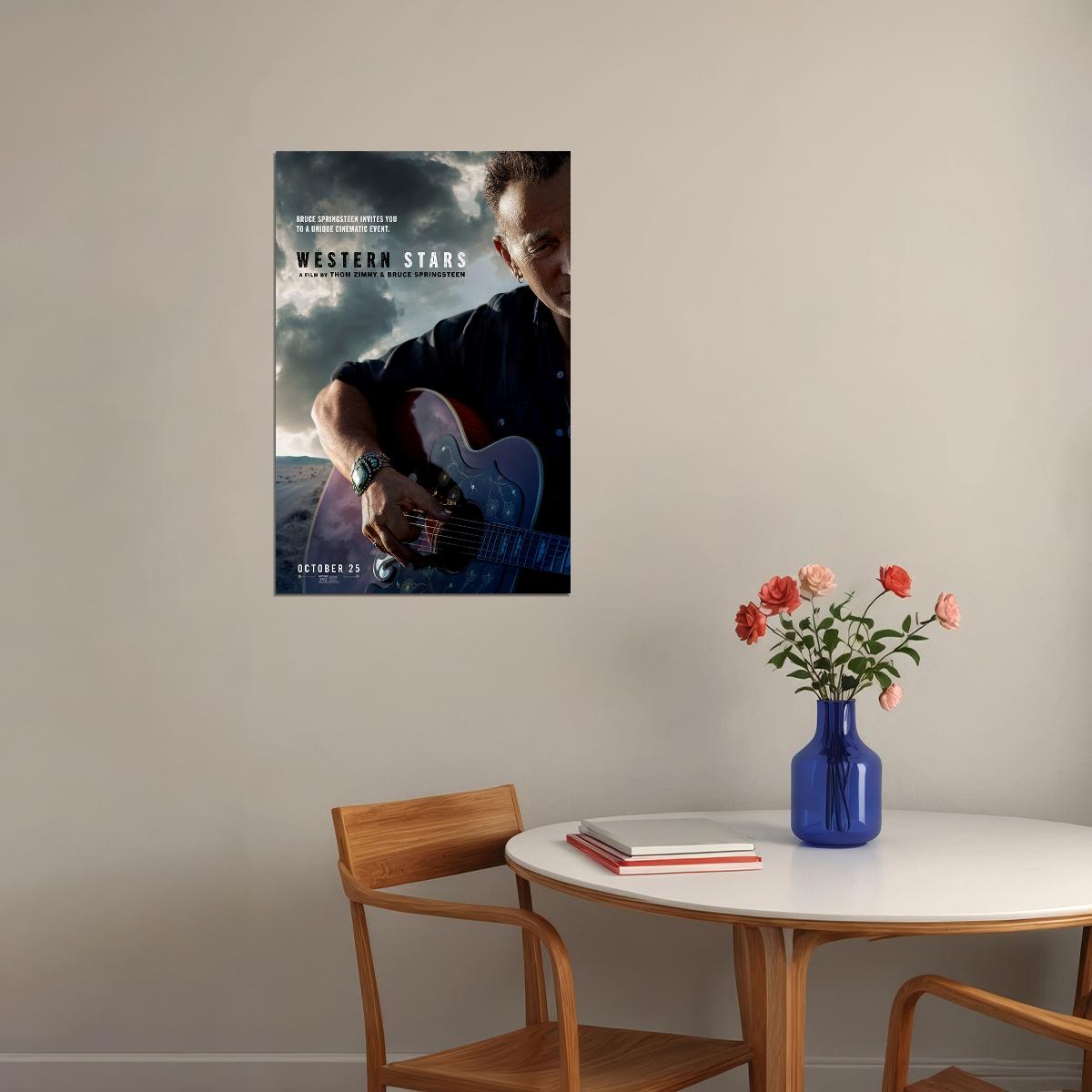 Western Stars Movie Bruce Springsteen Thom Zimy Poster Wall Art Print Home Wall Decor - xonomax