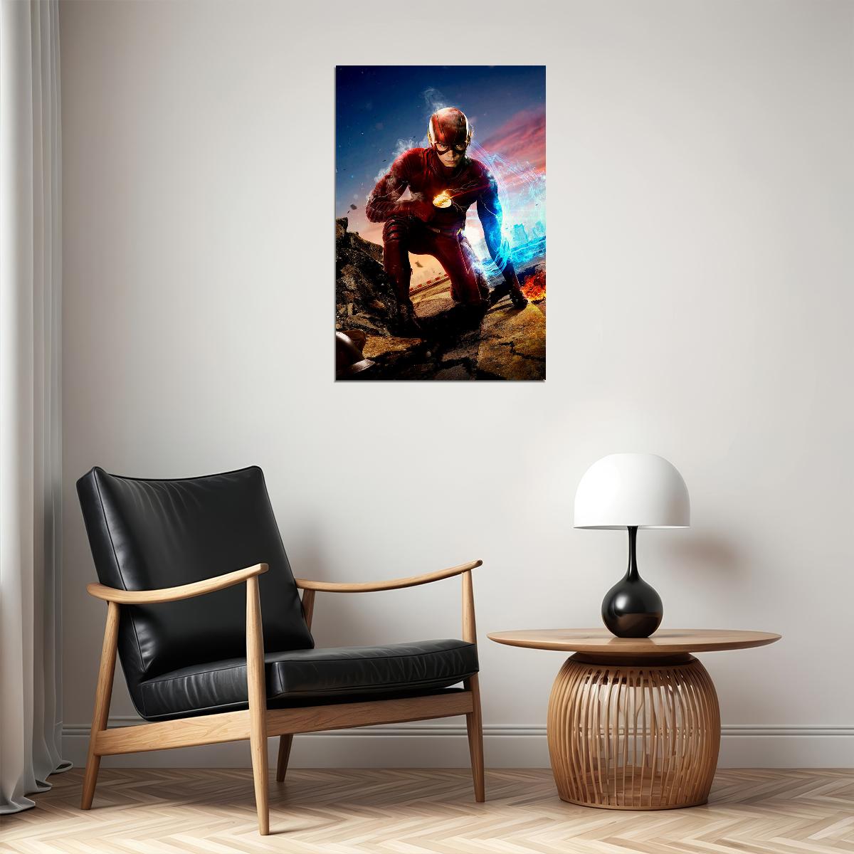 The Flash Season 4 2 Tv Series Shows Superhero Action Poster Wall Art Print Home Wall Decor